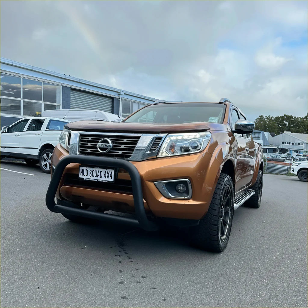 Stainless Steel Nudge Bar Nissan Navara NP300 2015-2020 Matte Black
