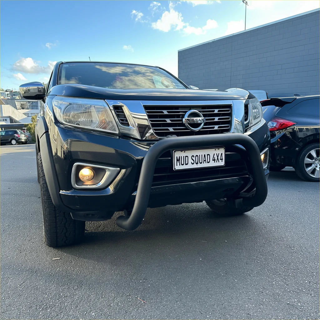 Stainless Steel Nudge Bar Nissan Navara NP300 2015-2020 Matte Black W2