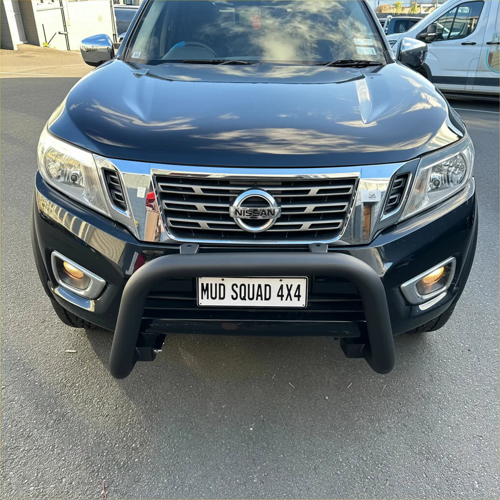 Stainless Steel Nudge Bar Nissan Navara NP300 2015-2020 Matte Black W2