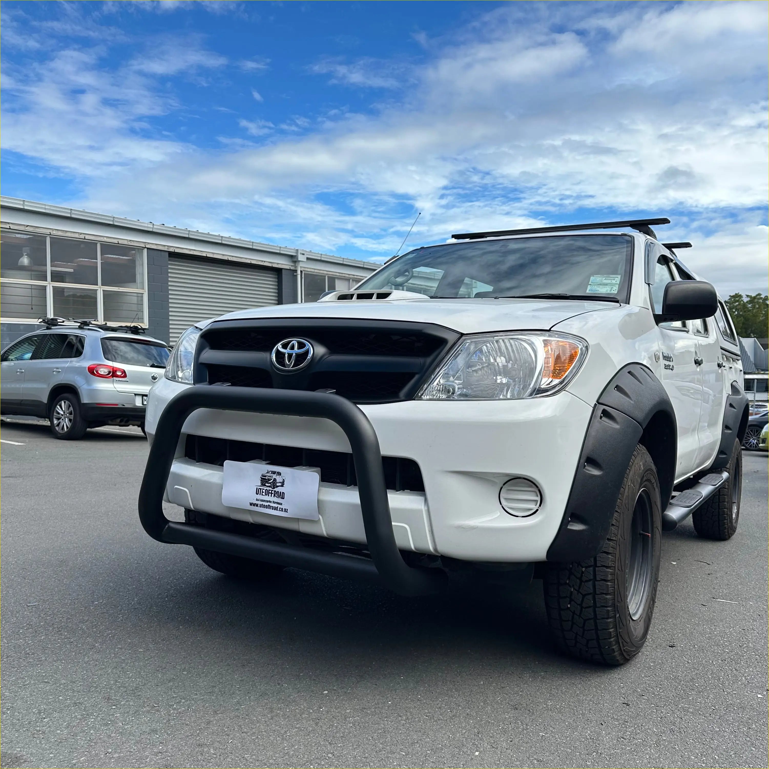 Stainless Steel Nudge Bar Toyota Hilux 2005-2015 Matte Black
