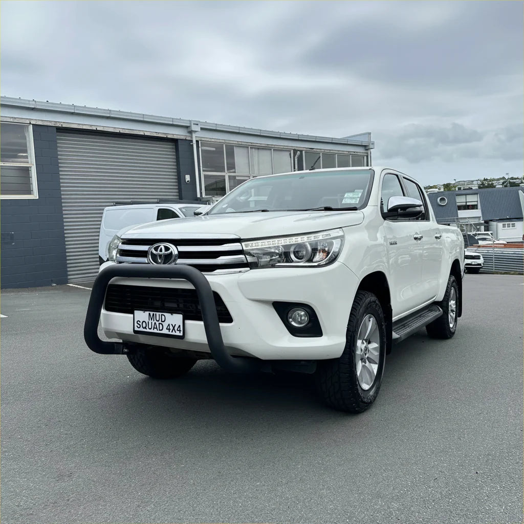 Stainless Steel Nudge Bar Toyota Hilux 2015-2020 Matte Black W2