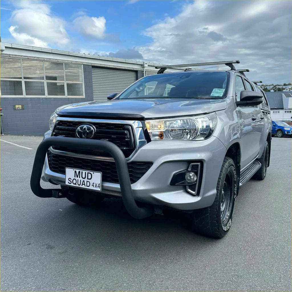 Stainless Steel Nudge Bar Toyota Hilux 2015-2020 Matte Black W2