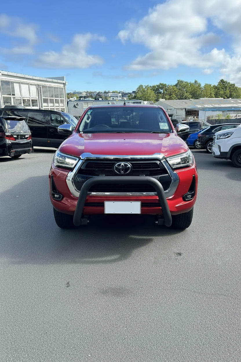 Stainless Steel Nudge Bar Toyota Hilux 2021-2025 Matte Black W2