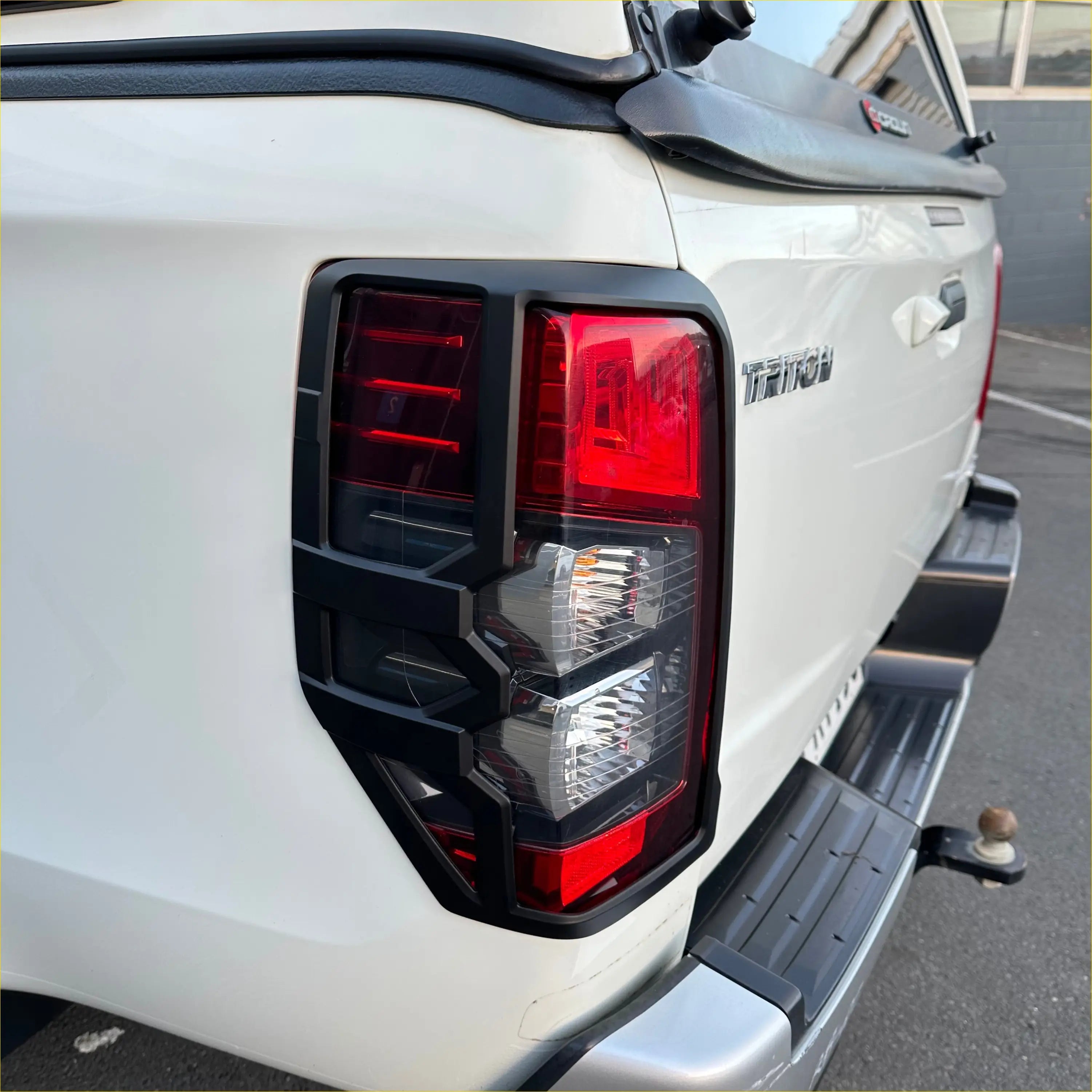 Taillight Covers Mitsubishi Triton 2019-2023 Matte black - Plastic Trim